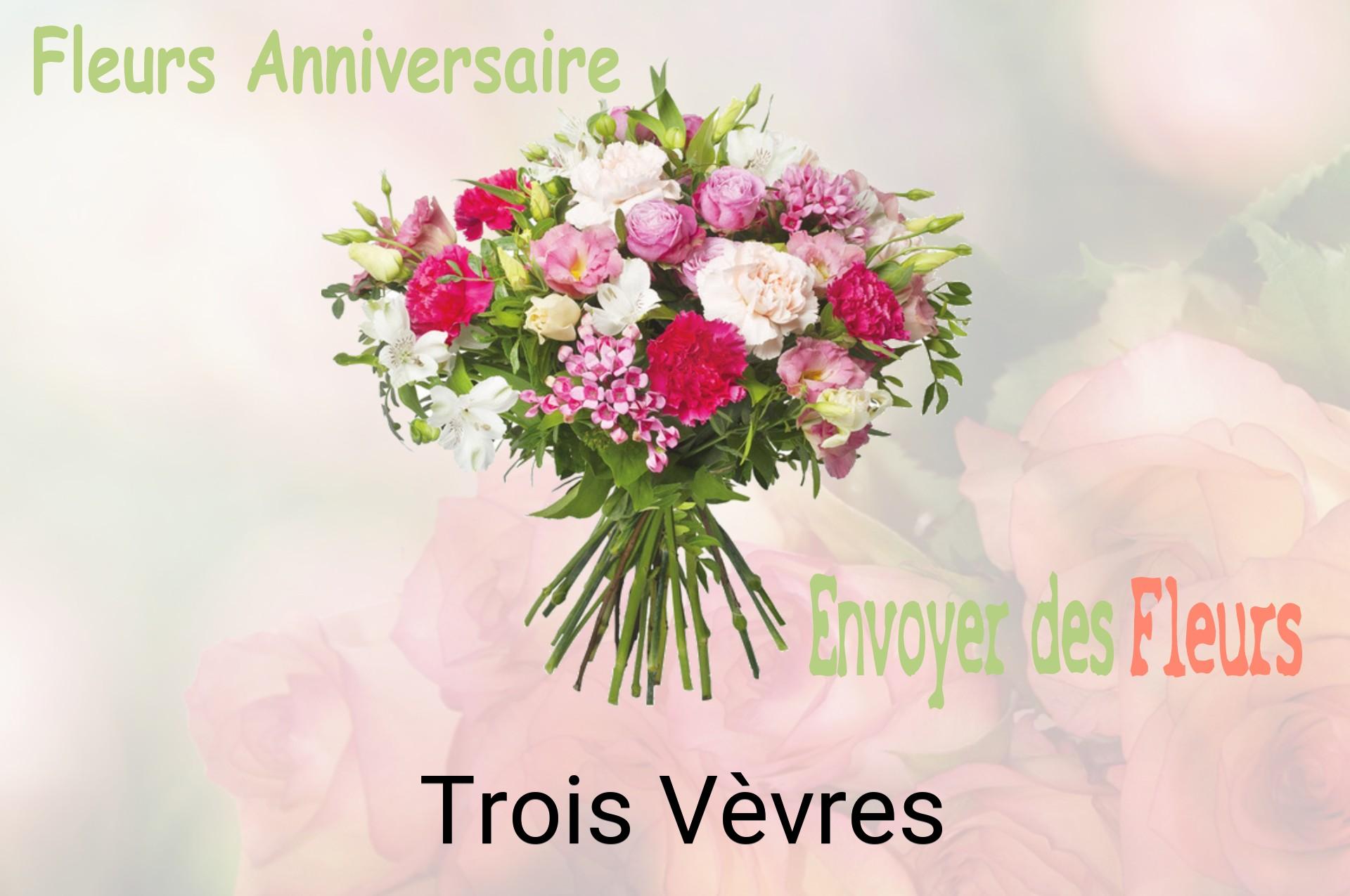 Bouquet de fleurs d’anniversaire livré à Trois-Vèvres